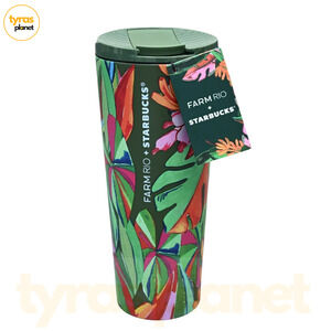 Starbucks x FARM Rio 2025 Tropical Banana Leaves Stainless Steel 16 oz Tumbler